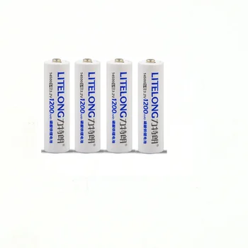 

Free shipping 4PCS LITELONG 3.2v LiFePO Battery 14500 Battery Camera-specific Rechargeable Battery 1200mAh with dummy battery