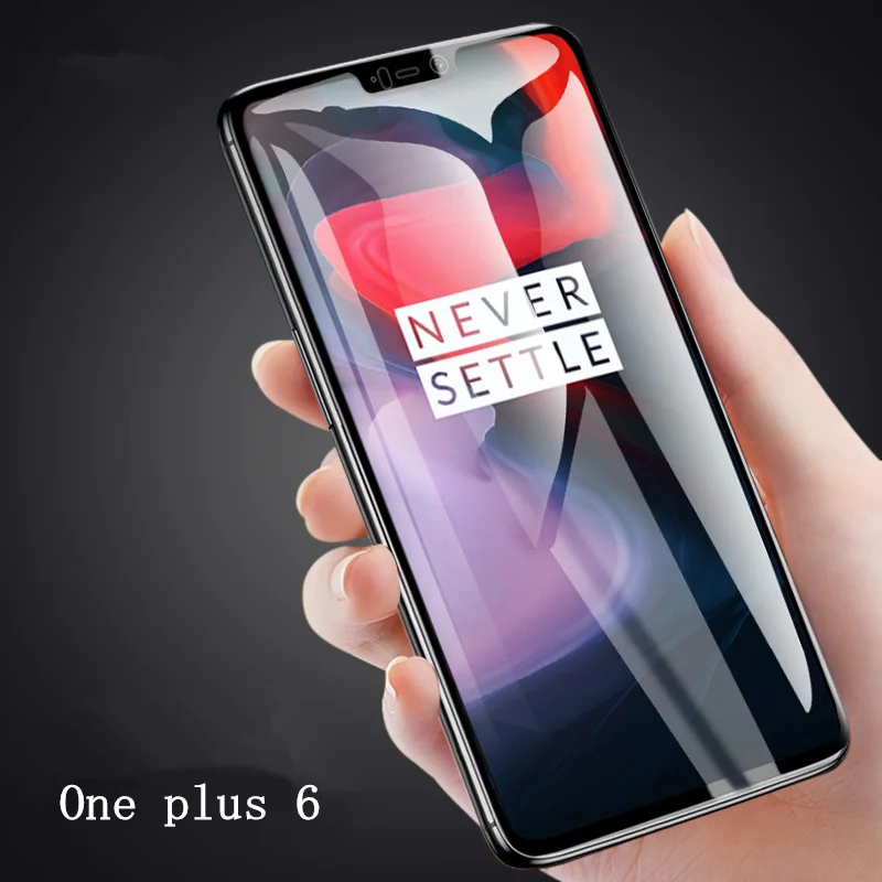 

G.D.SMITH Oneplus 6 1+5Tprotezione dello schermo della copertura completa pellicola anteriore nero guardia di originale 1 + 6