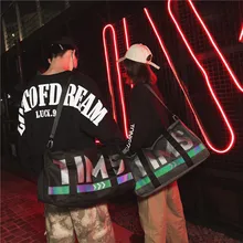 Модная вместительная сумка для багажа с принтом TIMS спортивная сумка Oxford Тканевые для путешествий спортивная водонепроницаемая мужская сумка для фитнеса