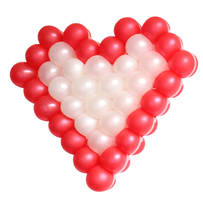 Heart Shape Balloons Mesh Latex Baloons Heart Grids 38 Holes Wedding