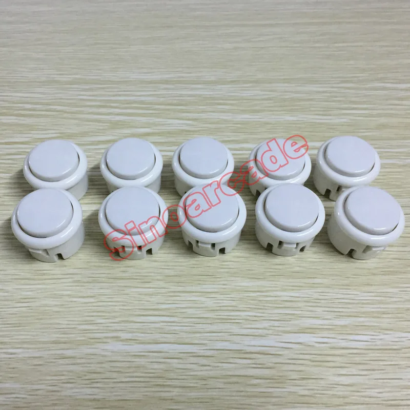 10 pcs 30mm Arcade Snap in Push Button with Click Sound Replacement for MAME JAMMA Multicade 10 pcs 30mm Arcade Snap in Push Button with Click Sound Replacement for MAME JAMMA Multicade