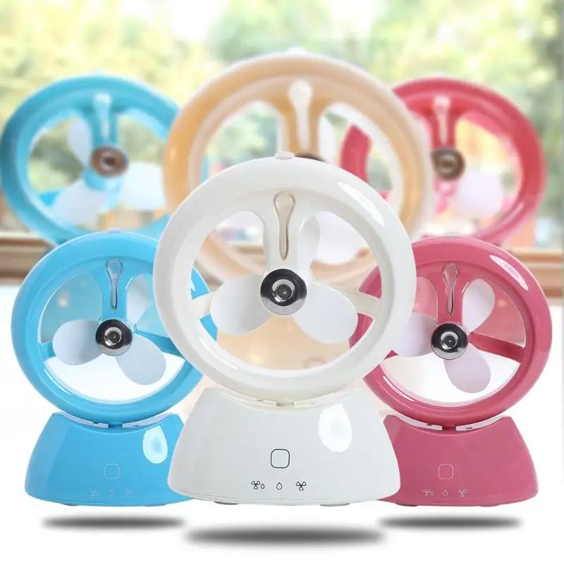 

Mini Water Spray Humidifier Fan USB Small Cooling Fan Water Wizard Touch Switch Rechargable Mist Office Home Gadgets