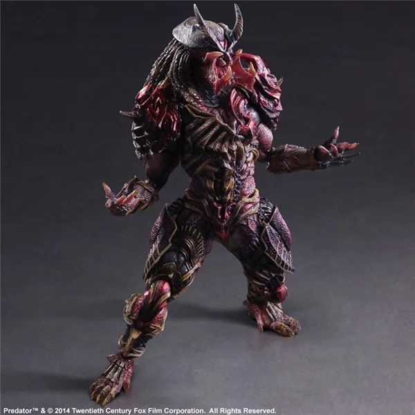 Play Arts 28 см инопланетянин против Хищника шрам Хищник фигурка модель игрушки