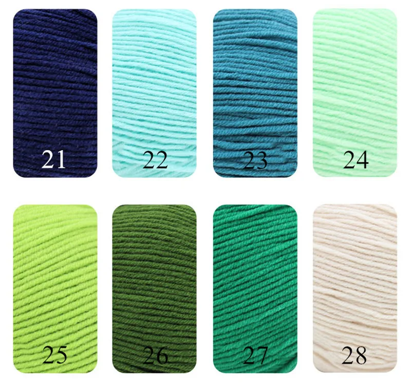 50 г Высокое качество DIY хлопчатобумажная пряжа вязание крючком ручной вязаный свитер хорошая упорная нить