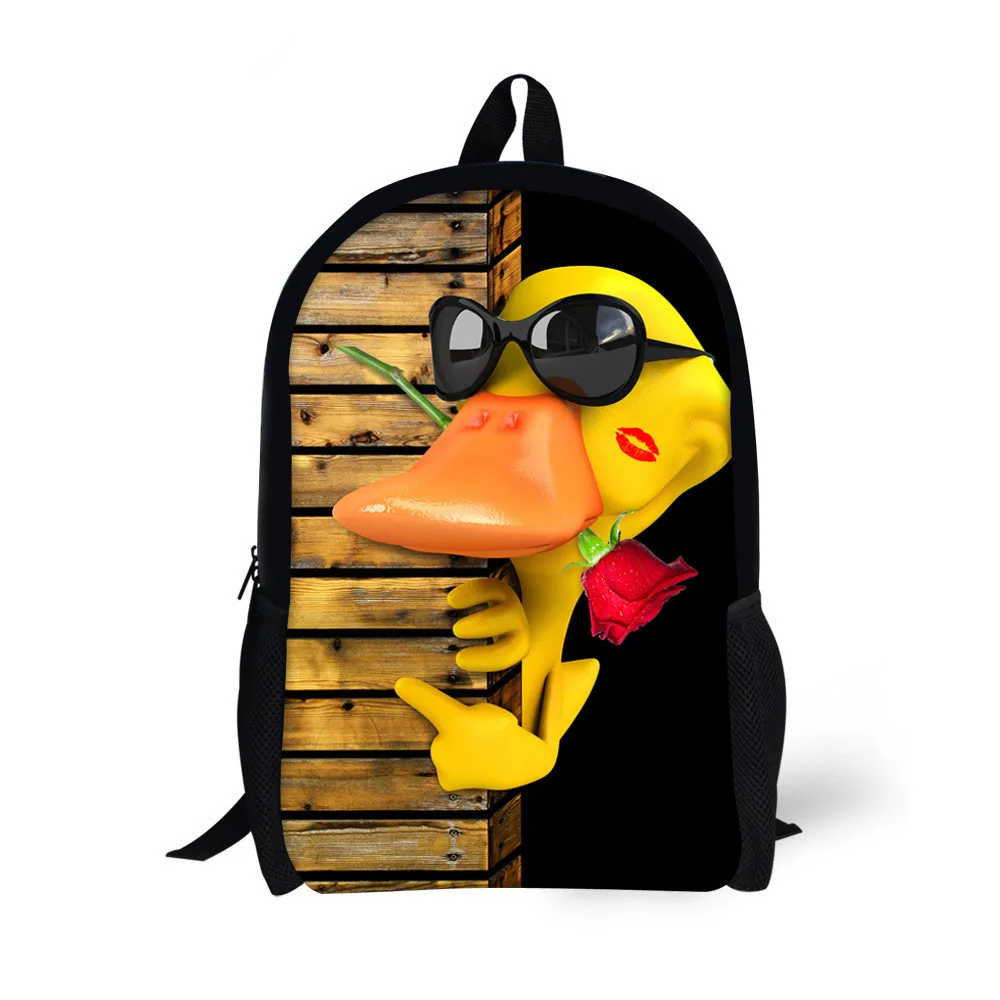Fashion Women Backbag 3D Animal Backpacks Cute duck School Bagpack for Girls Students Children s School