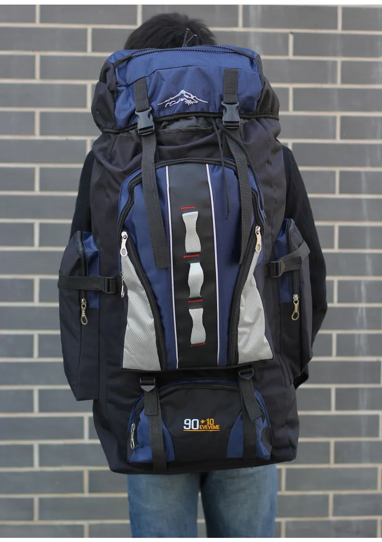 Bolsas de Esportes à Prova Mochila dos Homens para Mulheres 100l ao ar Grande Mochila Livre Dwaterproof Água Náilon Caminhadas Acampamento Escalada Pesca Bolsa Xa769a 15 Cheap Mochilas escal.