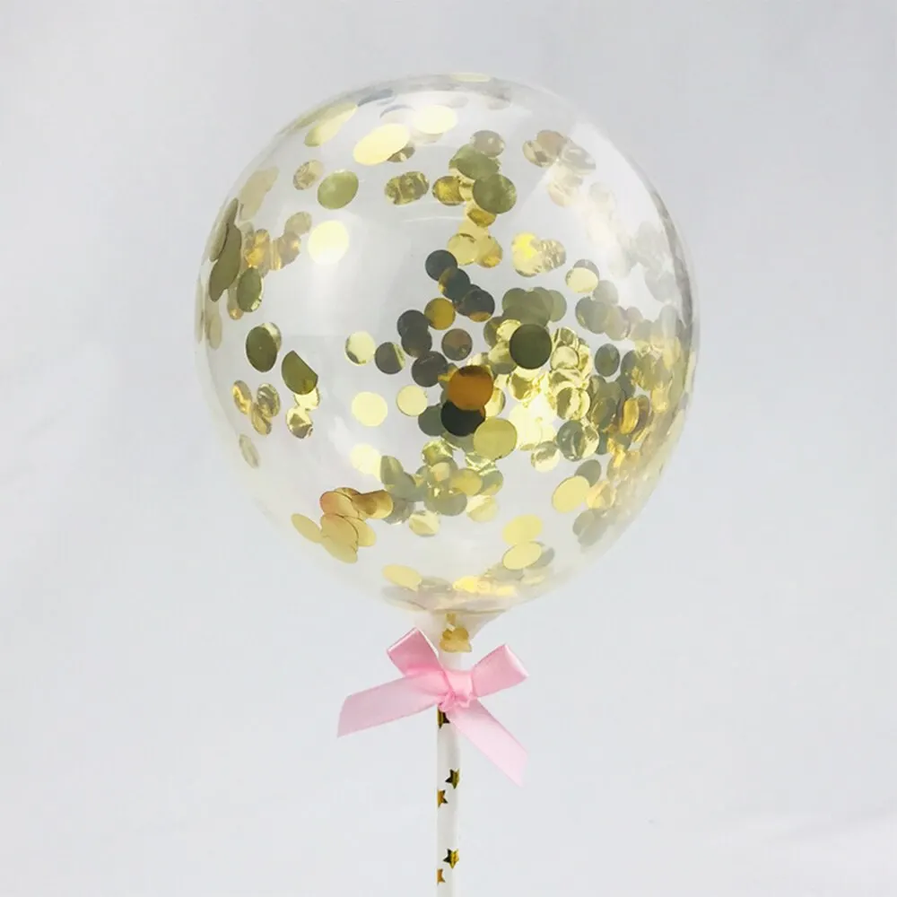 Новинка 5 дюймов блестящие конфетти шарик для дня рождения Baby Shower Свадебные украшения для вечеринки мини Блестки латексные воздушные шары CraftA - Цвет: Yellow