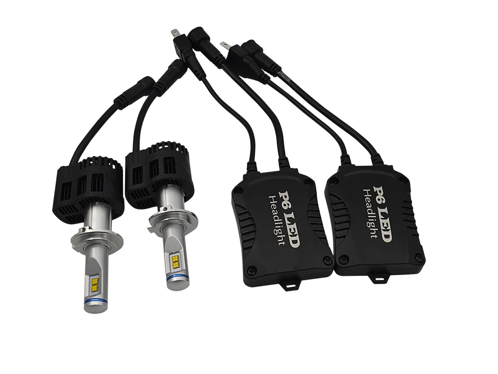 12V 24V Canbus No Error 55W 5200LM H7 Low Beam LED Headlight Bulb 6000K 5000K 4300K 3000K White led Conversion Kit