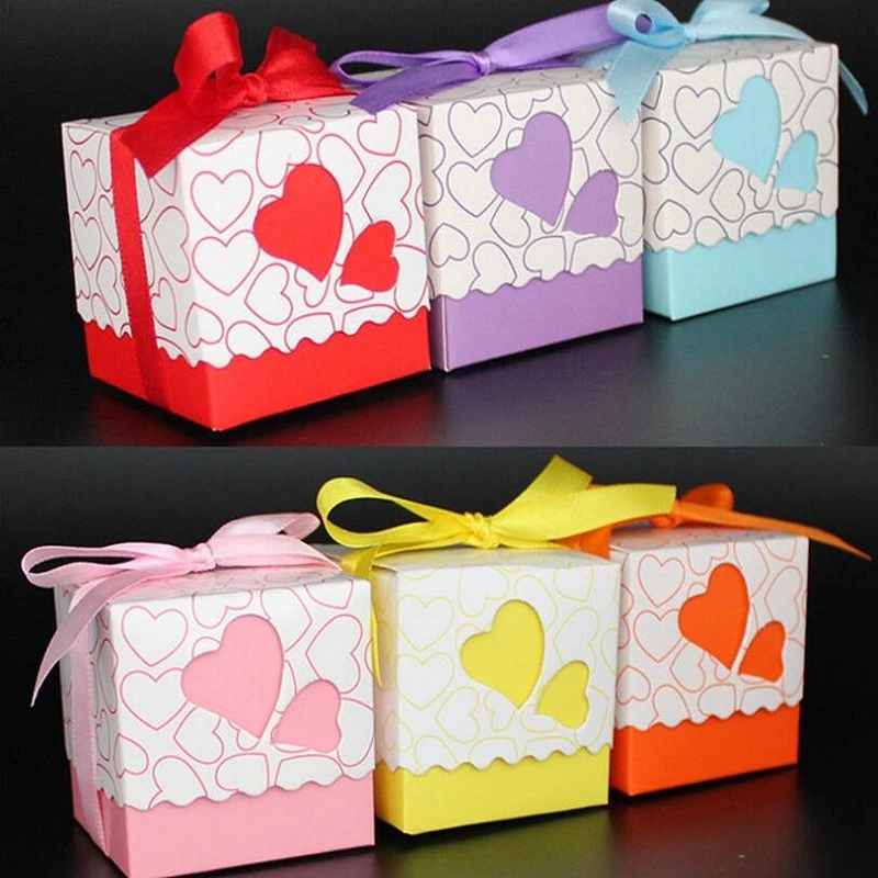 20pcs Pink Purple Bule Yellow Orange Red Double Heart Gift Candy Boxes Wedding Favors And Gifts Baby Shower Party Decoration Favors And Gifts Wedding Favors And Giftsdecorative Decorative Aliexpress