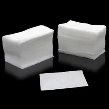 1Pack of 100pcs White Nail Art Wipes UV Gel Nail Polish Remover Cleaner Wipe Cotton Lint