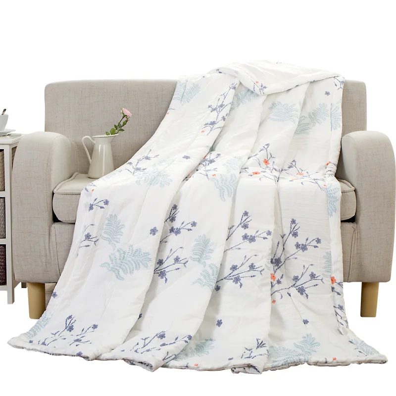 

New 2019 Moisture Absorbing Adult Summer Quilt Washed Cotton Summer Quilt Comfortable Healthy Wear Resistant Friendly Quilts