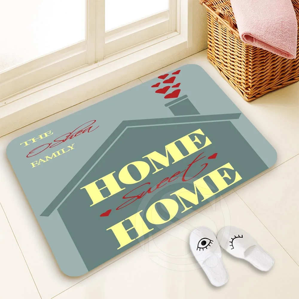 H P774 Custom Sweet Home10 Doormat Home Decor 100 Polyester Pattern