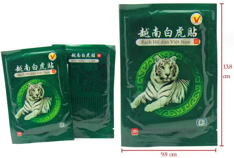 Hot Sale 40pcslot White Tiger Blam Plaster Meridians Paste Pain Relief Rheumatism Plaster Joint Pain Killer Body Massage Patch-1