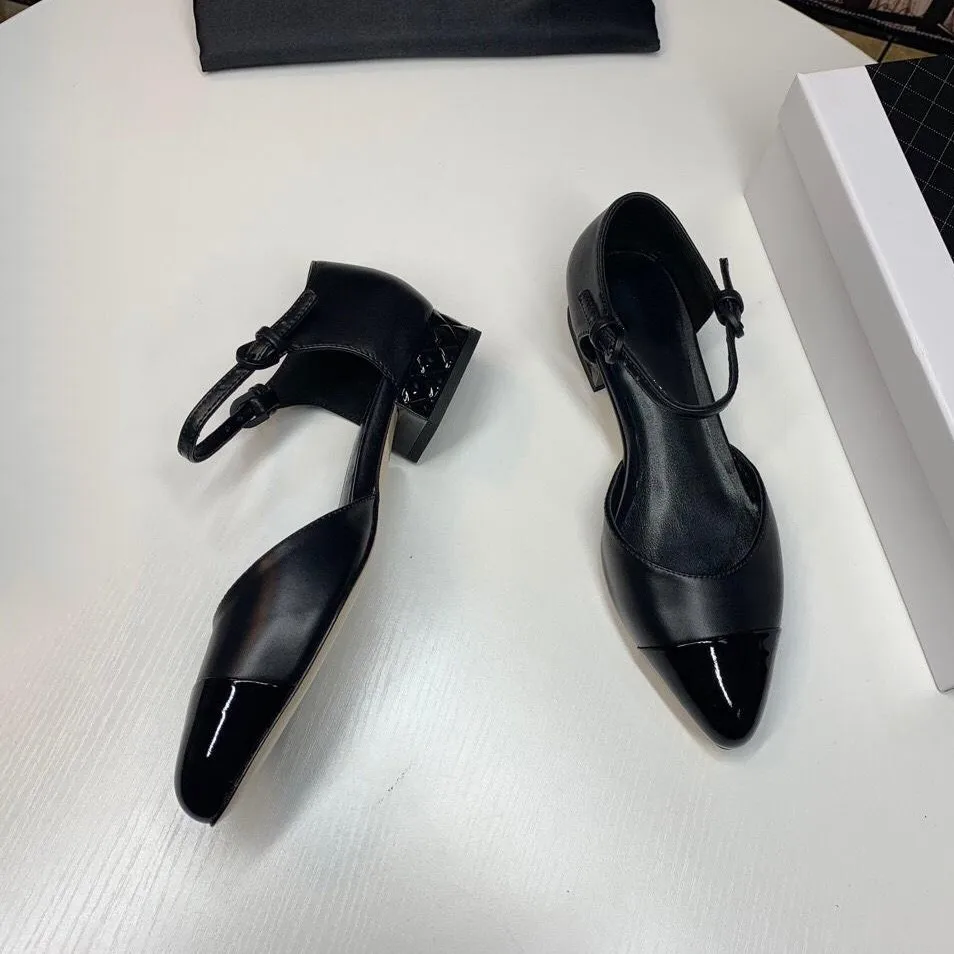 

Women heels sandals New 2019 summer Casual Fashion Comfortable Shoes Women Luxury Brand Black and white Genuine Leather
