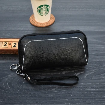 

Genuine Leather Women Wallets Fashion Lady Wristlet Handbags Long Money Bag Cards Holder Clutch Women's Wallet Purse Coin Purse