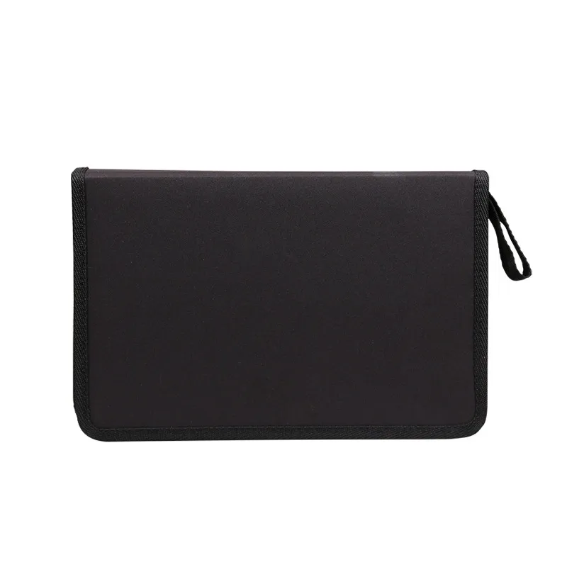  36/48/72 Holes Folded Canvas School Pencils Case Professional Colored Pencil Bag Case Portable Zipp