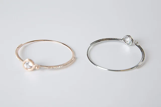 Резиновые модные ювелирные изделия золотого цвета циркониевые браслеты простые тонкие браслеты Feminina браслеты и браслеты для женщин