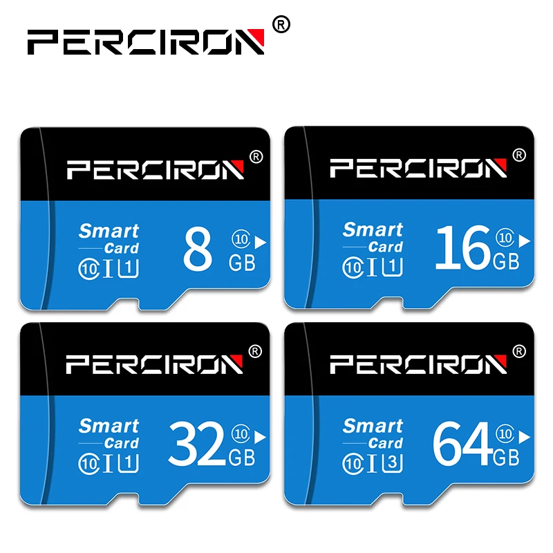 

PERCIRON High speed micro SD card 64gb 32gb memory card 16gb 8gb class 10 microsd mini TF cards for mobile phones and cameras