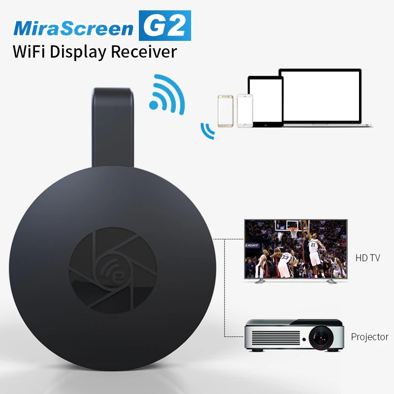 G6 MiraScreen Miracast WiFi Display HDMI TV Media Dongle Wireless Receiver