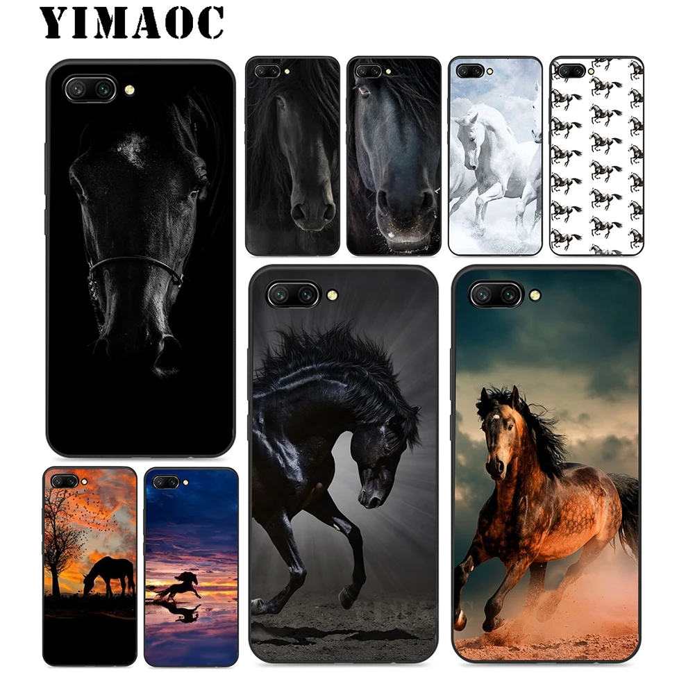 Мягкий силиконовый чехол YIMAOC Horse для huawei Honor mate 10 P20 P9 P8 Smart Y6 6A 7A 7X 7C Pro 2017 2018 Lite |
