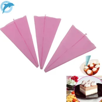 

LINSBAYWU 1pcs Reusable Icing Piping Cream Pastry Bag SiliconeIcing Piping Cream Pastry Bag Cake DIY Decorating Tool
