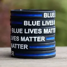 Синий Жизни Важно браслет для взрослых полицейских патруль осведомленность и занятий спортом на открытом воздухе