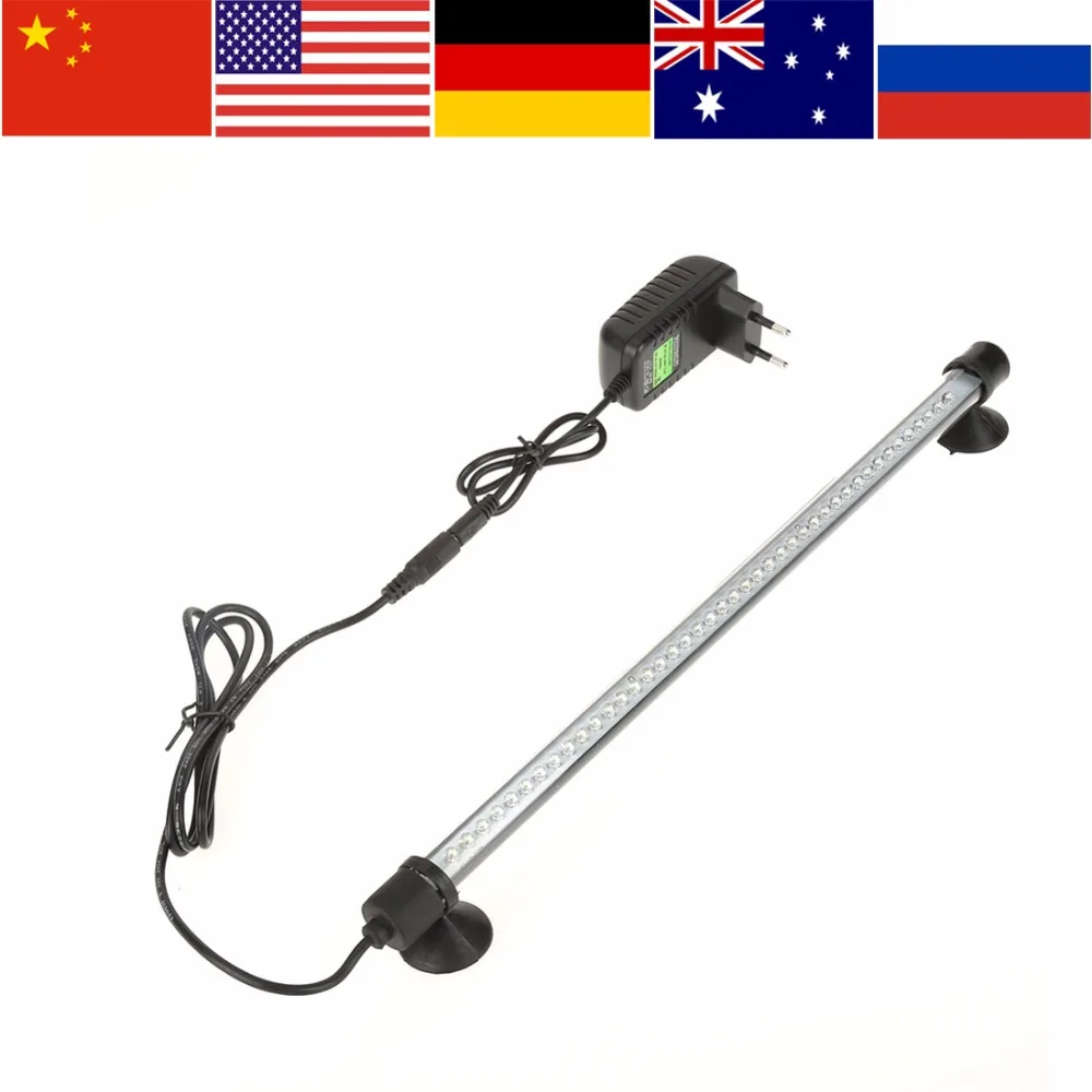 62CM 100 240V LED Light For Aquarium Fish Tank 92 LEDS Bar Submersible