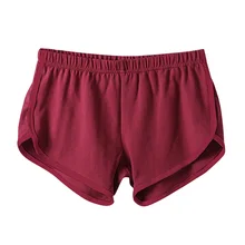 Fast Drying Drawstring Women Shorts Casual Anti Emptied Cotton Contrast Elastic Waist Correndo Short Esportes shorts S4