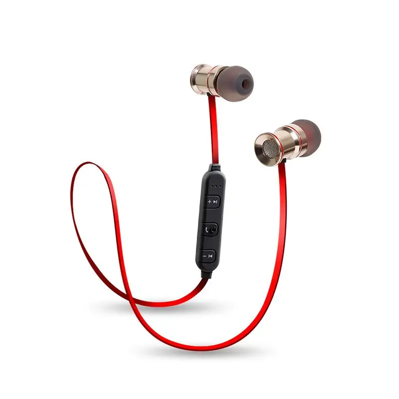 

Metal Sports Bluetooth 4.1 Earphones Magnet Dropproof Support Stereo Music With Mic Smart Wireless Headset for Iphone / Android