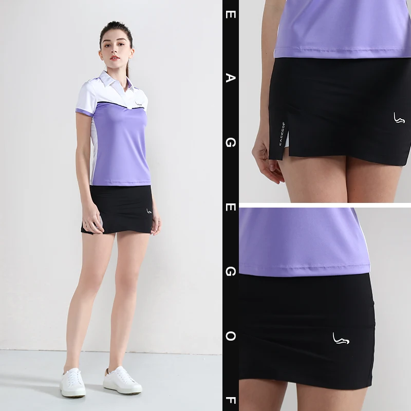 EAGEGOF Ladies skirt golf style woman's Short skirt summer cool golf clothing girl High-Elastic dress