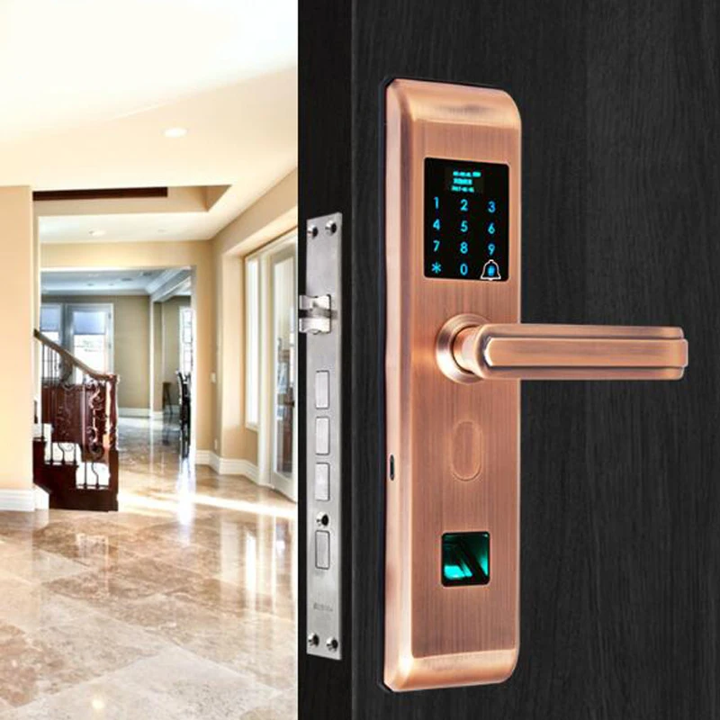 

OBTNL Electronic fingerprint smart lock stainless steel smart lock mobile phone remote APP security door lock
