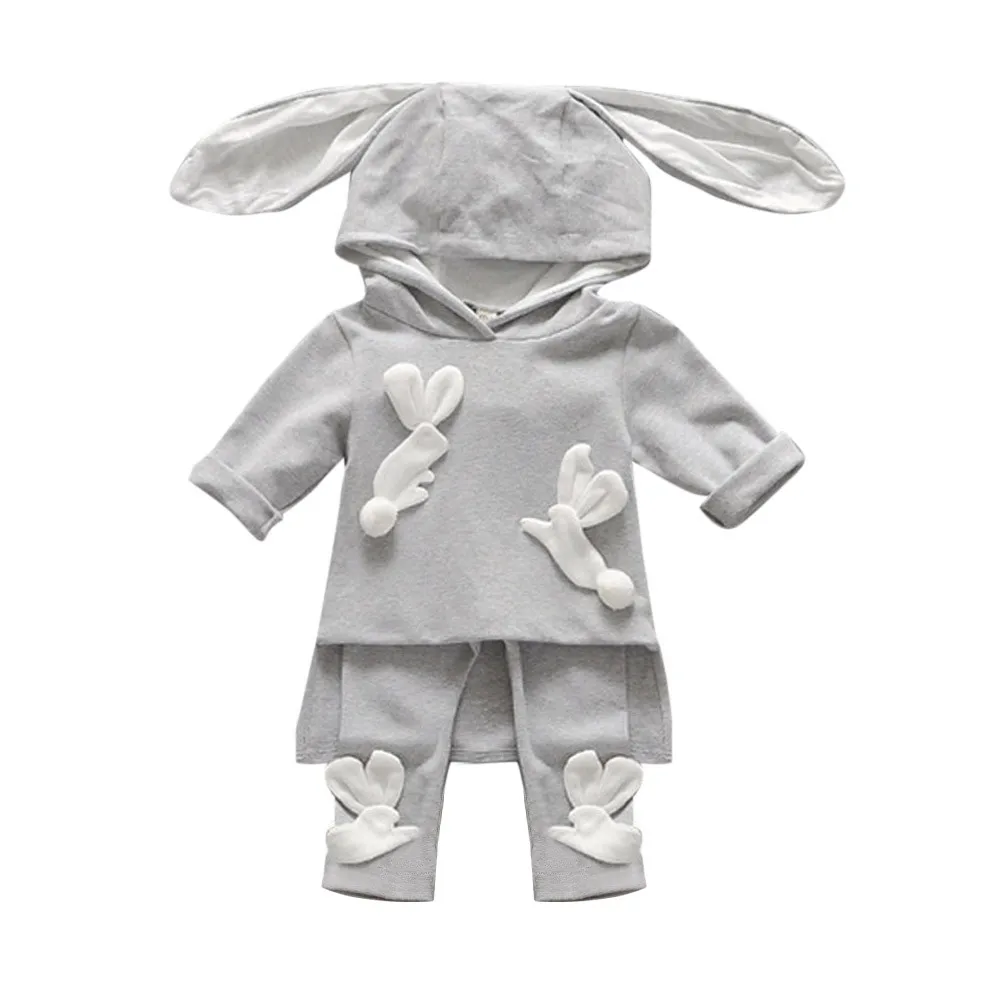 Aliexpress.com : Buy Toddler Baby Kid Girl Outfits Rabbit Ear T shirt ...