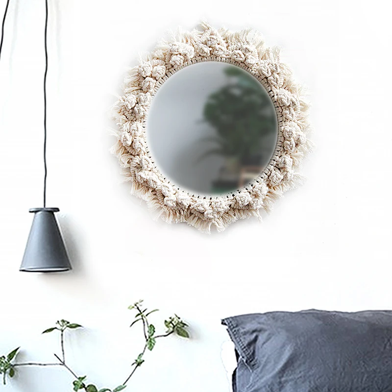 

Nordic Wall-mounted Decorative Mirror Vanity Mirror Wall-mounted Bathroom Toilet Round Mirror Wall Mirror Espejos Decorativos