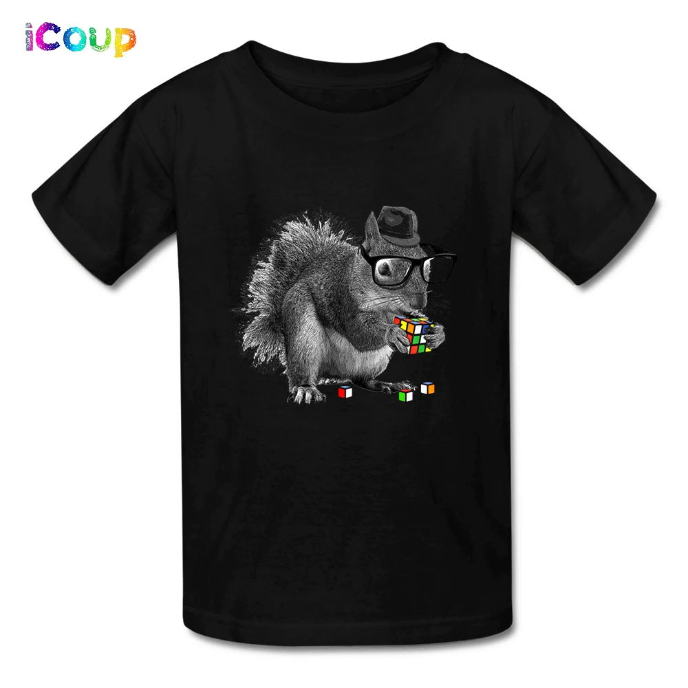 Rubik's Cube Hipster Squirrel