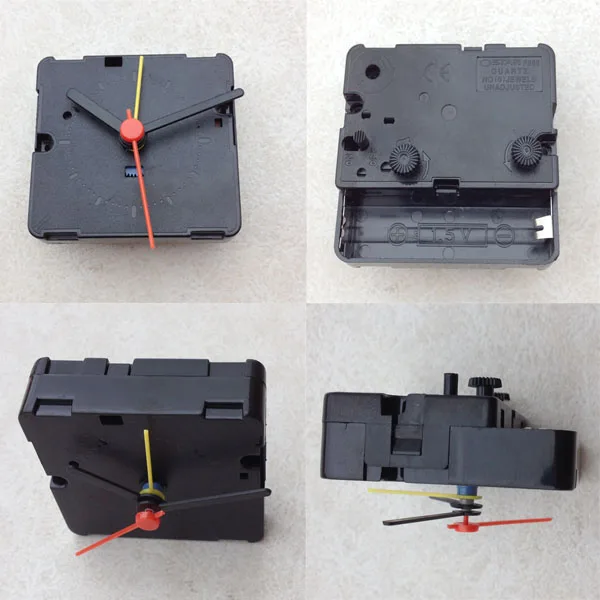 2 шт./лот Настольный Кварцевый Будильник часовой механизм, запасные части для кварцевых часов будильники с четырьмя бесплатными ручками в ремонте