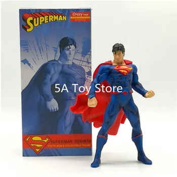 

10" Justice League Crazy Toys Super Hero Superman Rebirth 1/10 Scale PVC Figure Collectible Model Toy
