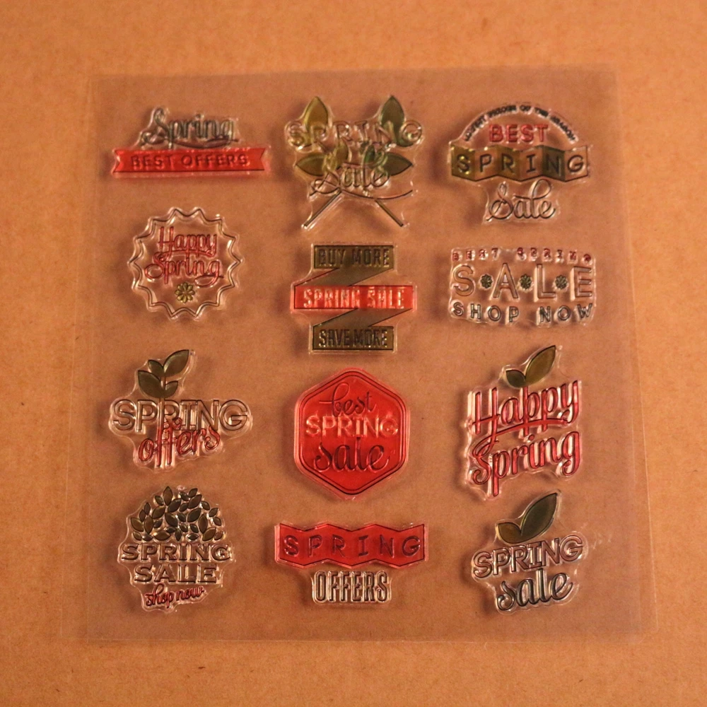 

Spring Best Offer Clear Stamps Spring Sale Icon Tranpsparent Stamps