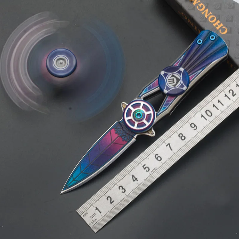 

Multifunctional Folding Hand Spinner Toy EDC Portable Pocket Knife Spinner Outdoor Tools Camping Hunting Survival Seiko Gyro