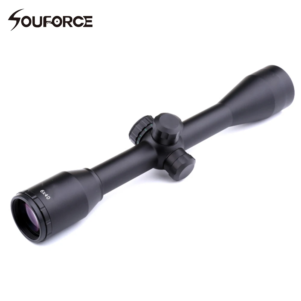 

Hunting Illumination 6X40IR Riflescopes 4-Plex Reticle Optical Sight with 25.4mm Tube Diameter Nitrogen Filled Tactical Scope