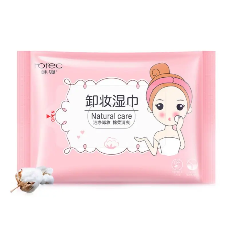 

25Pcs/Pack Makeup Remover Wet Wipes Tissue Draw-Out Face Eye Deep Cleansing Cotton Pads Moisturizing Towels Cosmetic Tool