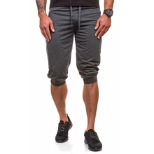 Летние мужские модные повседневные хлопковые мешковатые шорты 3/4 шорты для фитнеса хип-хоп брюки крутые мужские шорты для мальчиков