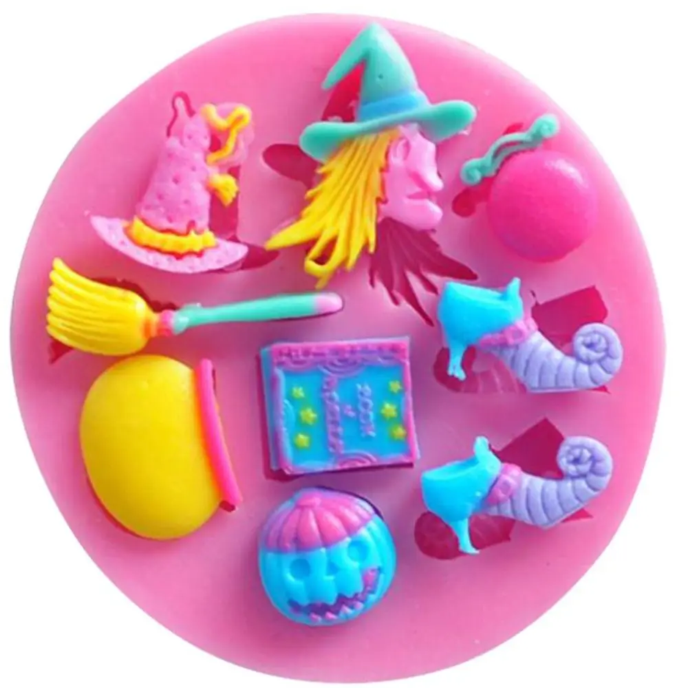Baking Mats Halloween Pumpkin Witch Shoes Hat Chocolate DIY Fondant Sugarcraft Jelly Mold Buscuit Mould Baking Pastry Decor Tip Baking Mats Halloween Pumpkin Witch Shoes Hat Chocolate DIY Fondant Sugarcraft Jelly Mold Buscuit Mould Baking Pastry Decor Tip