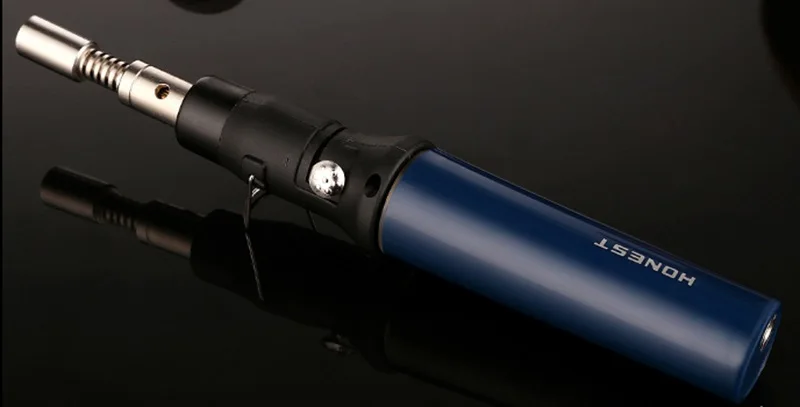 Men's Gift Cigarette Lighter Blowtorch Cooking Soldering Butane Gas Torch Flame Gun Blow Jet Burner Welding Burning 