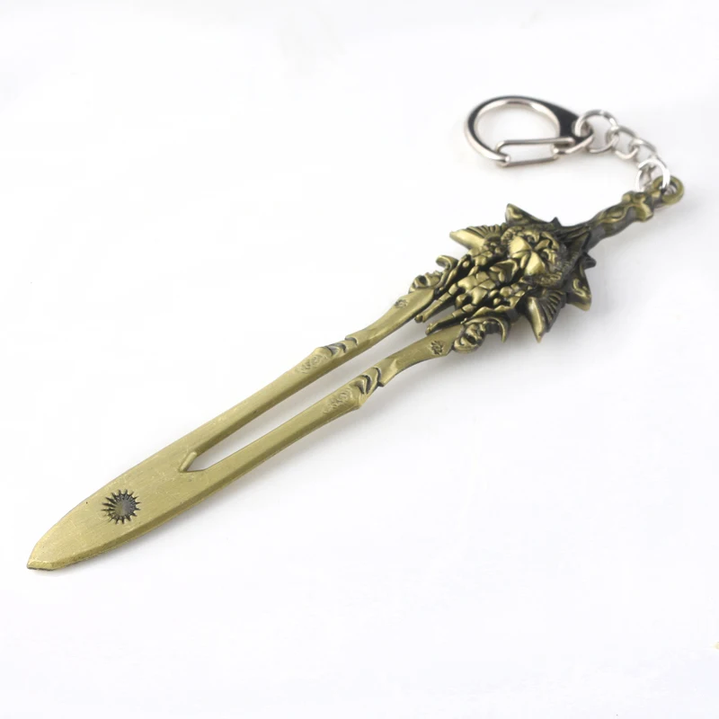 New God of War 4 Kratos Sword of Olympus Keychain Antique Bronze Metal Car Keyring Holder Men Women Jewelry Accessories Fashion Jewelry