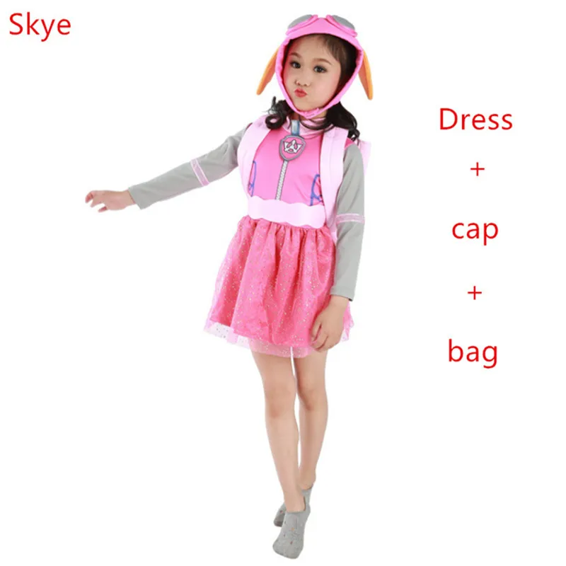 

2019 Kids Carnival Clothing Children's Sets Patrol dogs Marshall Chase Skye Cosplay Costume Boy Girl Halloween Party Role Play