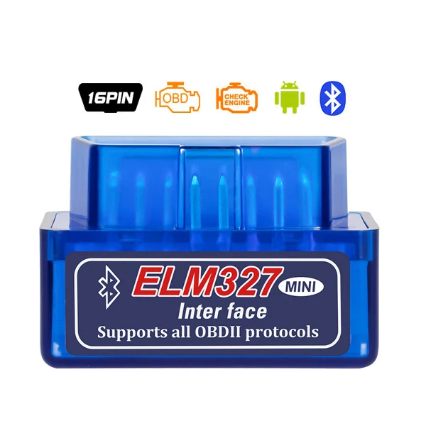 A+ качество супер ELM 327 мини ELM327 V1.5 Bluetooth PIC18F25K80 чип OBD2 OBDII считыватель кодов диагностический инструмент Авто OBD 2 сканер - Цвет: Mini Blue BT v1.5