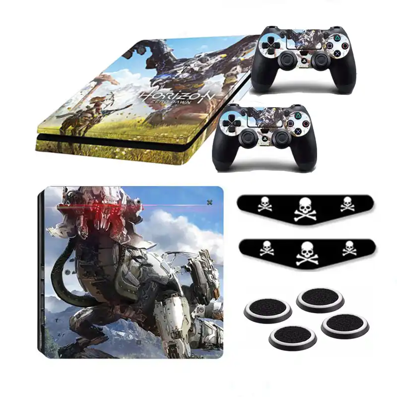 Ps4 ためスリムplaystation4 用スリムコンソールとコントローラーアクセサリー ステッカー Aliexpress