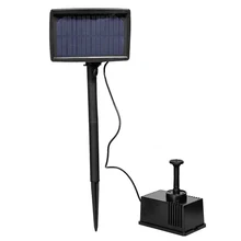 Painel Solar Powered Garden Pool Pond Fountain Bomba De Água Submersível 5 m