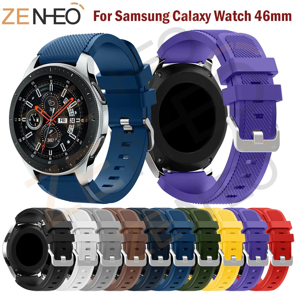 For Huami Amazfit Stratos 2/2S silicone Strap for Samsung Galaxy Watch 46mm watch Band Replace S3 Classic Frontier | Наручные часы