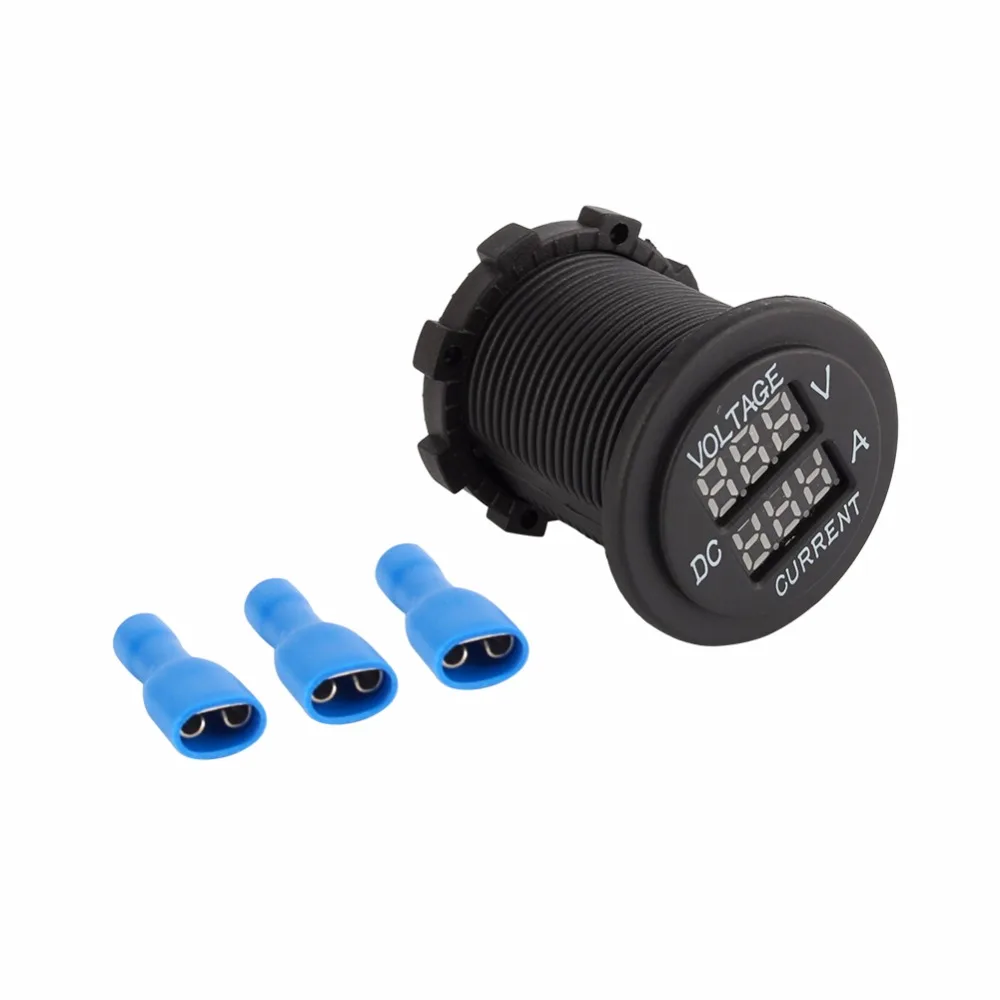 

Motorcycle 12-24V LED Amp Dual Digital Volt Meter Gauge Voltmeter Ammeter 10-20A